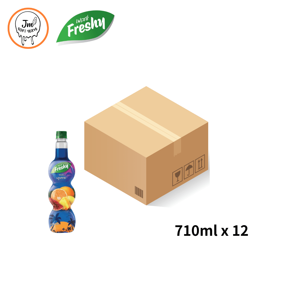 Freshy Syrup Blue Hawaii / ไซรัปเฟรชชี่ บลูฮาวาย - jmsoftserve - ice cream machine thailand