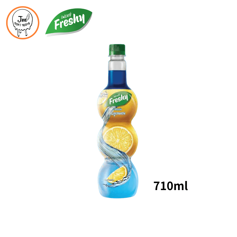 Freshy Syrup Blue Lemon / ไซรัปเฟรชชี่ บลูเลมอน - jmsoftserve - ice cream machine thailand