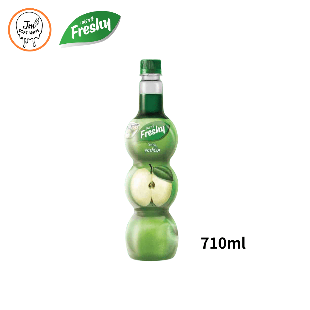 Freshy Syrup Green apple / ไซรัปเฟรชชี่ แอปเปิ้ลเขียว - jmsoftserve - ice cream machine thailand