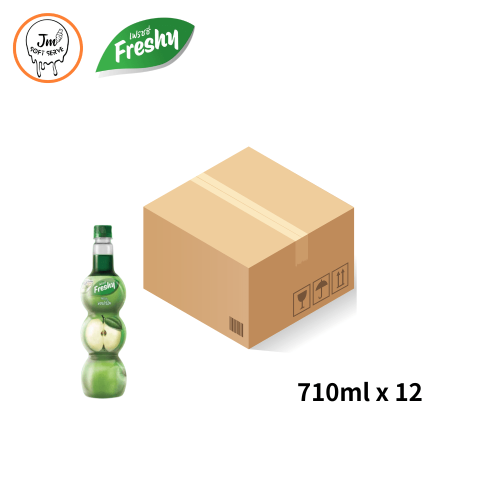 Freshy Syrup Green apple / ไซรัปเฟรชชี่ แอปเปิ้ลเขียว - jmsoftserve - ice cream machine thailand