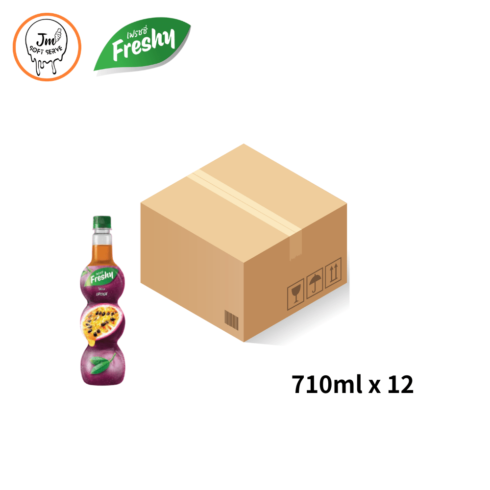 Freshy Syrup Passionfruit / ไซรัปเฟรชชี่ เสาวรส - jmsoftserve - ice cream machine thailand