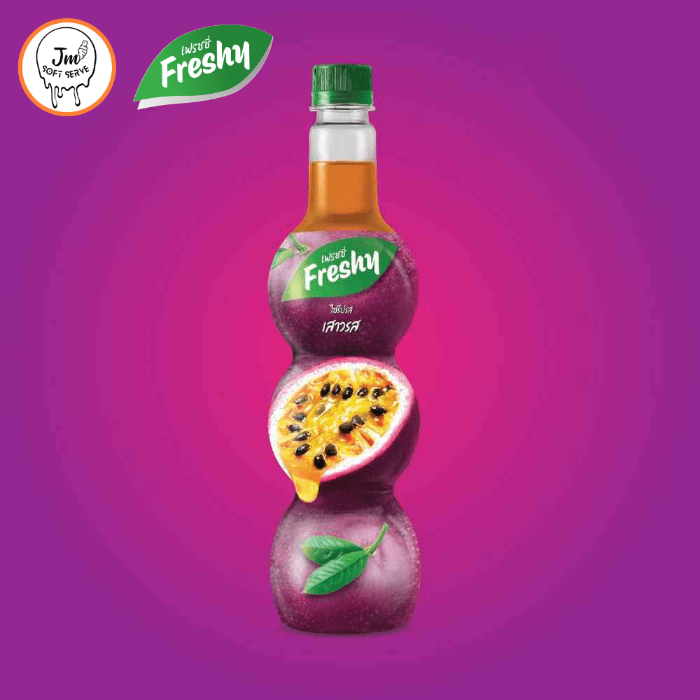 Freshy Syrup Passionfruit / ไซรัปเฟรชชี่ เสาวรส - jmsoftserve - ice cream machine thailand