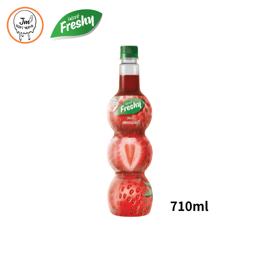 Freshy Syrup Strawberry / ไซรัปเฟรชชี่ สตรอว์เบอร์รี่ - jmsoftserve - ice cream machine thailand