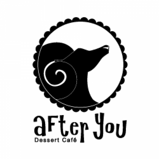 JMsoftserve-customer-Logo of 'After You Dessert Cafe' with a stylized dessert icon on a white background
