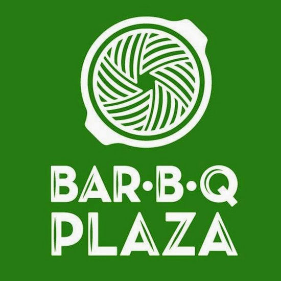 JMsoftserve-customer-Logo of Bar-B-Q Plaza with a green background