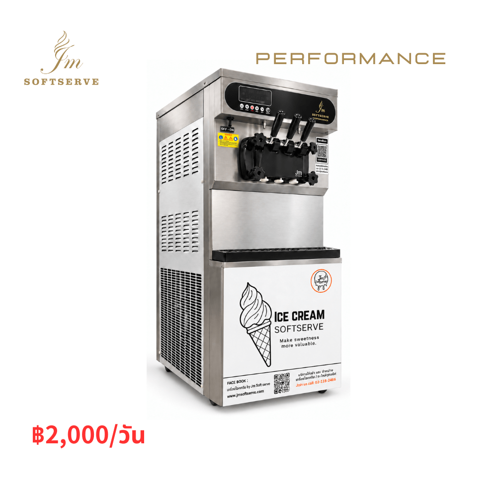 JM-P1 soft serve ice cream machine rental at THB 2,000 per day