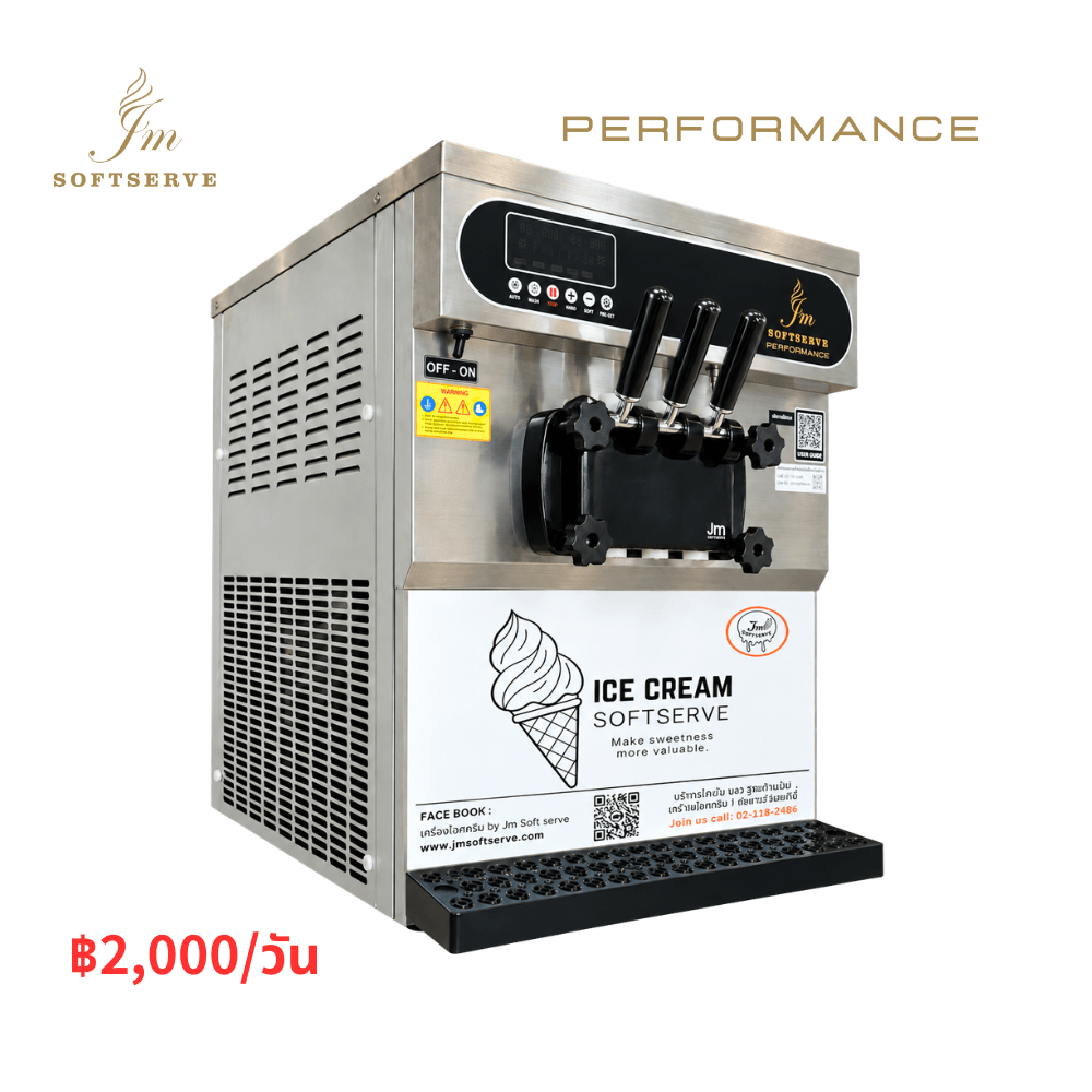 JM-P2 soft serve ice cream machine rental at THB 2,000 per day