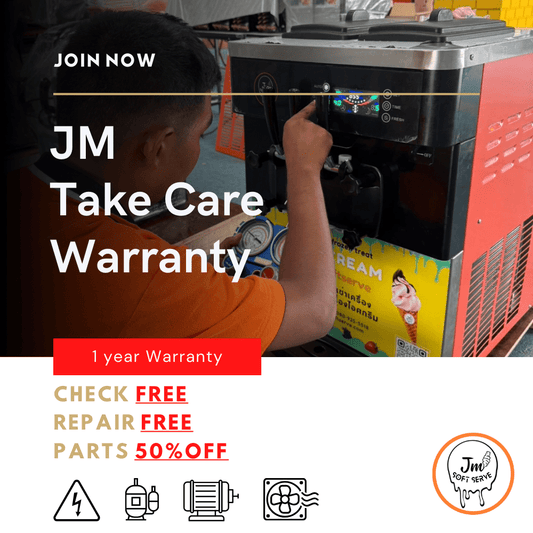 JM Take Care Warranty - jmsoftserve - ice cream machine thailand